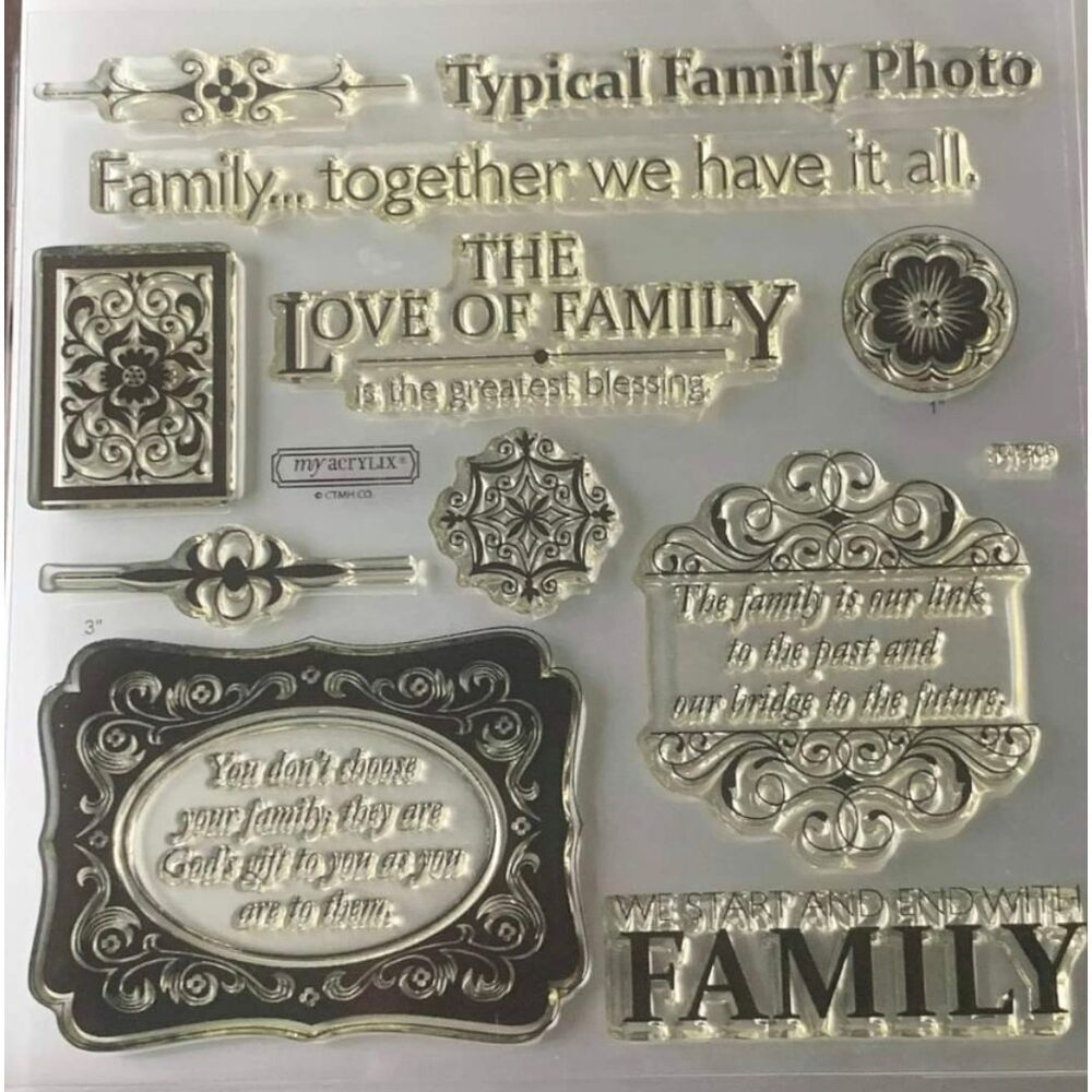 CTMH Family Sentiment Clear Stamp Set